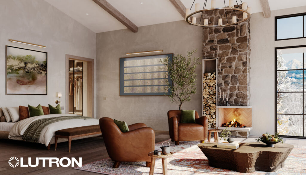 Living Room Lighting by Lutron