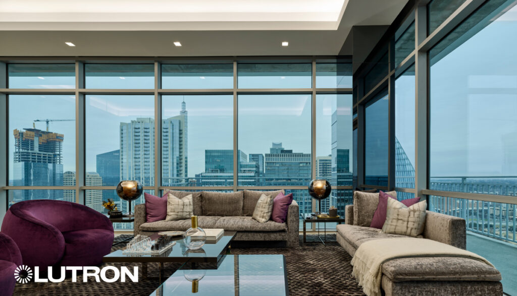 Living Room Lighting by Lutron